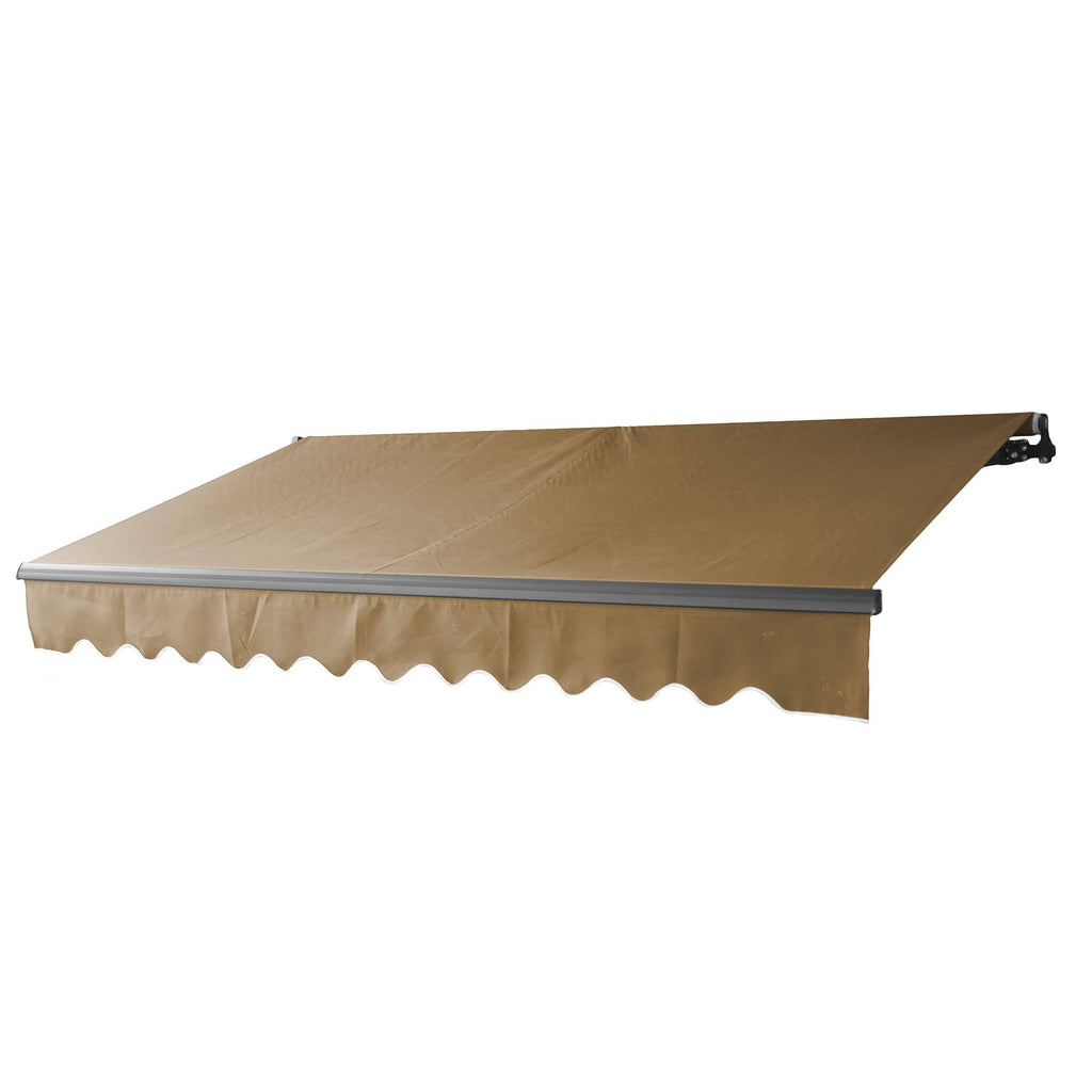 Motorized Retractable Black Frame Patio Awning 20 x 10 Feet C589613