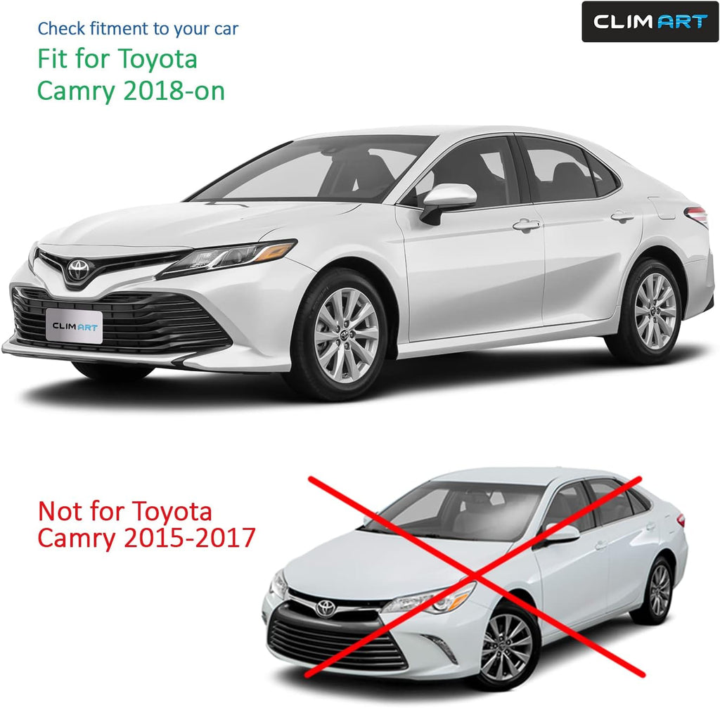 4 pcs in-Channel Rain Guards for Toyota Camry 2018-2022 A7209