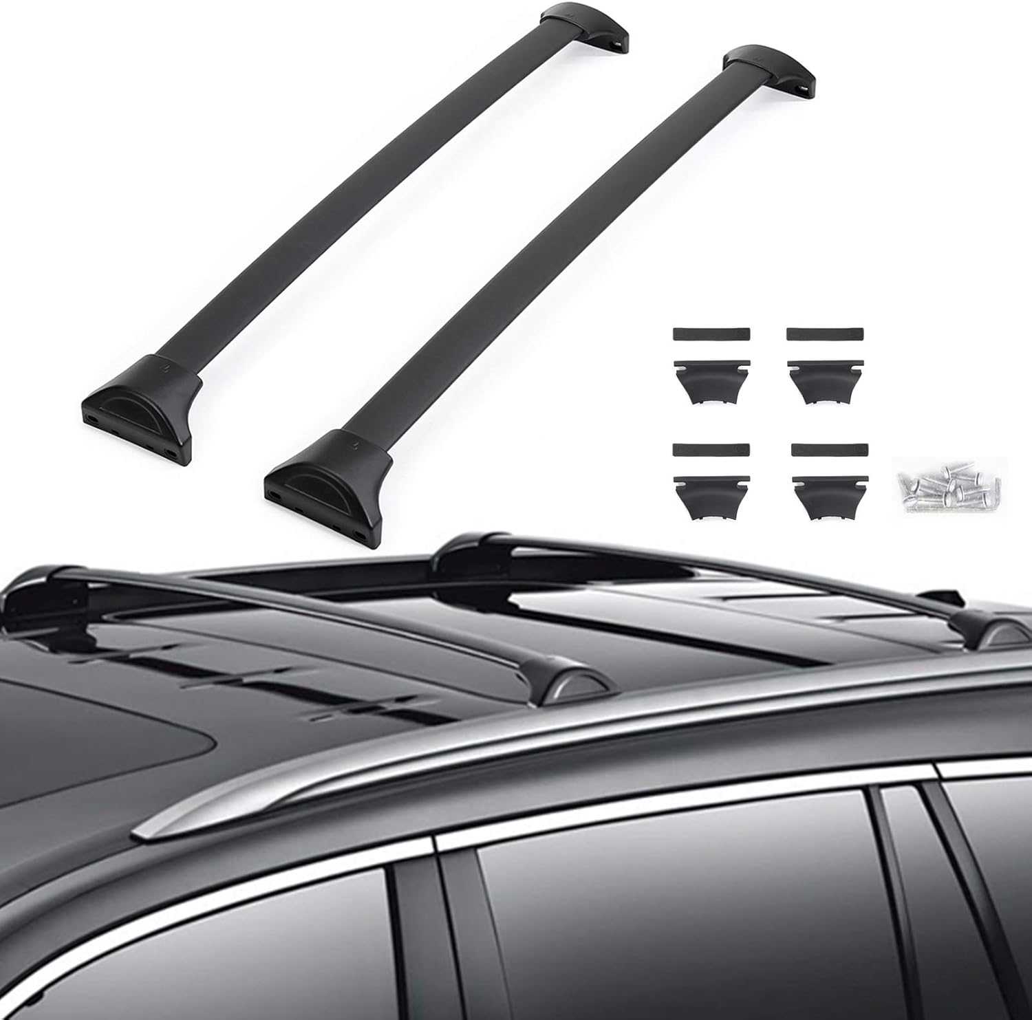Roof Rack Crossbars for Honda Pilot (Black) V502