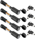 5/8 Dia 3-1/2" Long Trailer Hitch Pin Lock with 8 Rubber O-Rings (Keyed Alike 4 Pack) K401