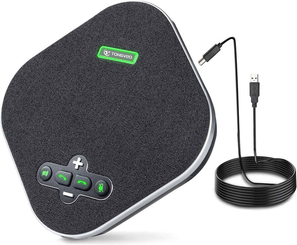 USB Speakerphone Conference Microphone with 4 AI Microphones Noise Cancellation A739