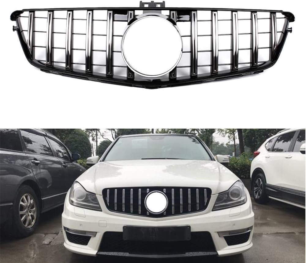 Car Grille Grill For 2007-2014 Mercedes-Benz C-Class W204 I806