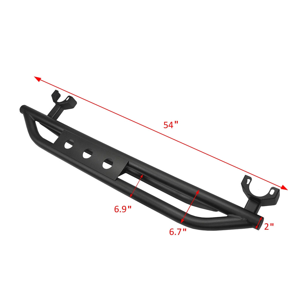Side Step Nerf Bar Running Board Rock Slider Rail 2-Door Armor Guard U53612