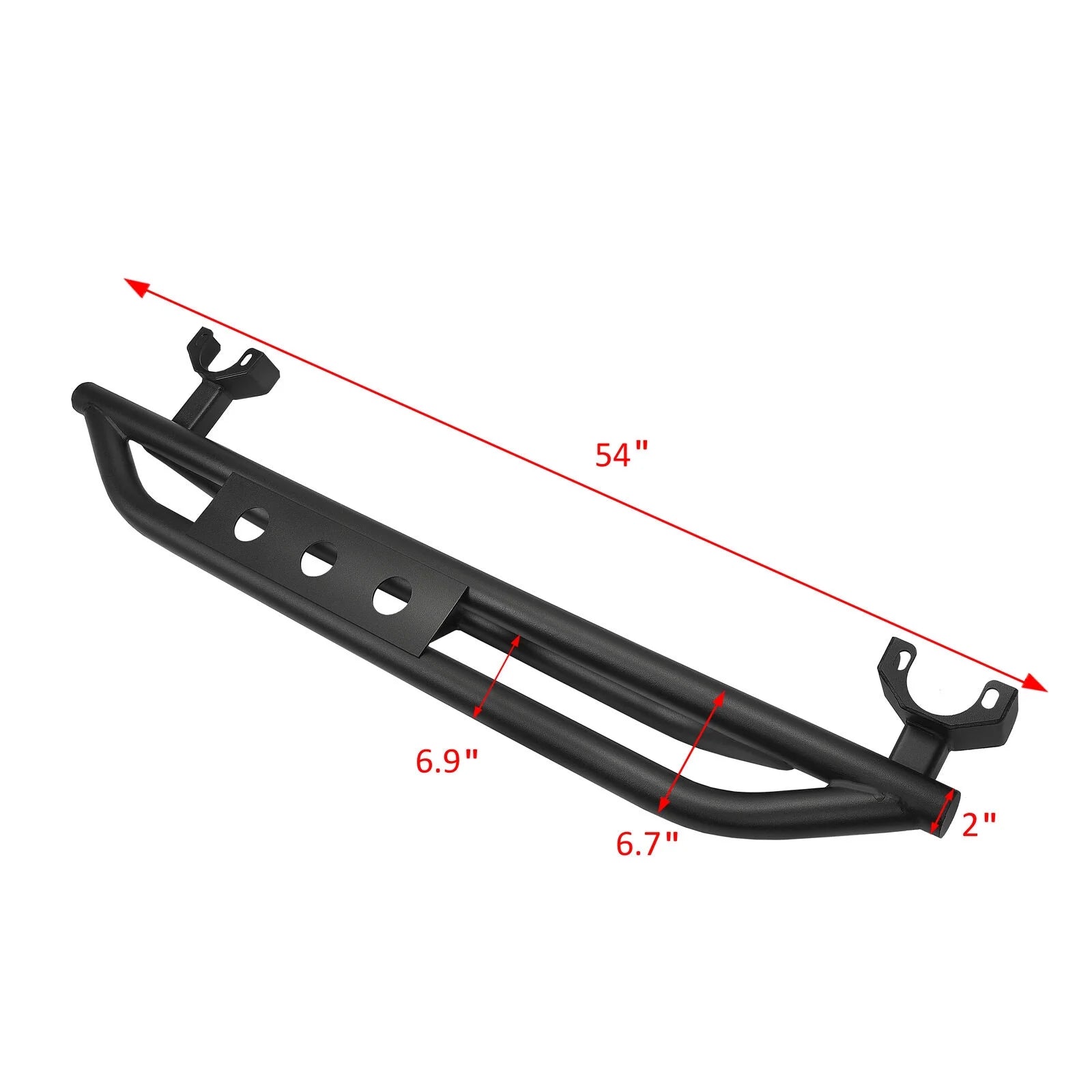 Side Step Nerf Bar Running Board Rock Slider Rail 2-Door Armor Guard U53612