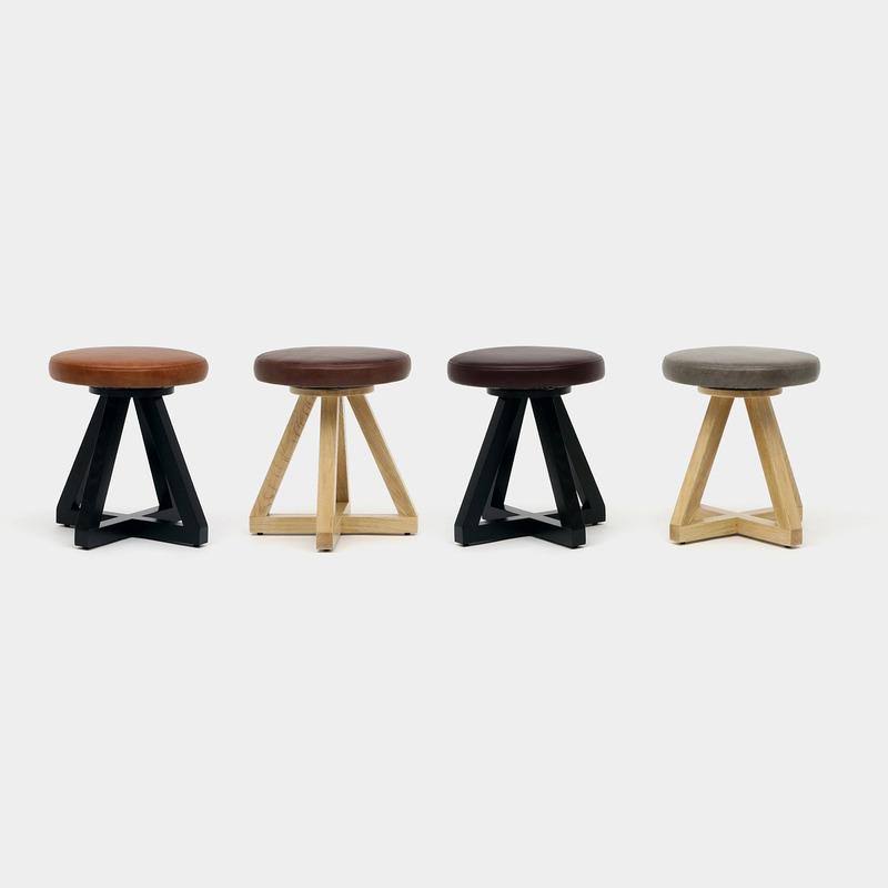 Black Oak Accent Stool W461035