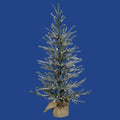 48x22 Frosted Artificial Christmas Tree with 70 Clear Lights O617