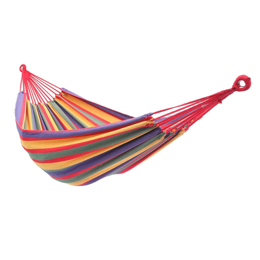 200*150cm Polyester and Cotton Hammock with 2 2M Ropes B219