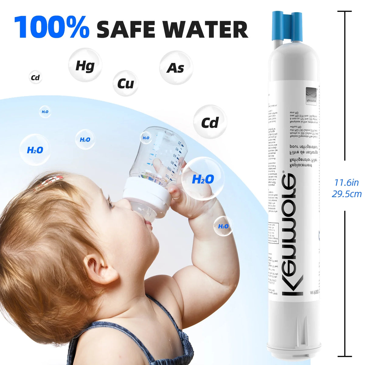 6 Pack Refrigerator Water Filter Replacement Cartridge B876