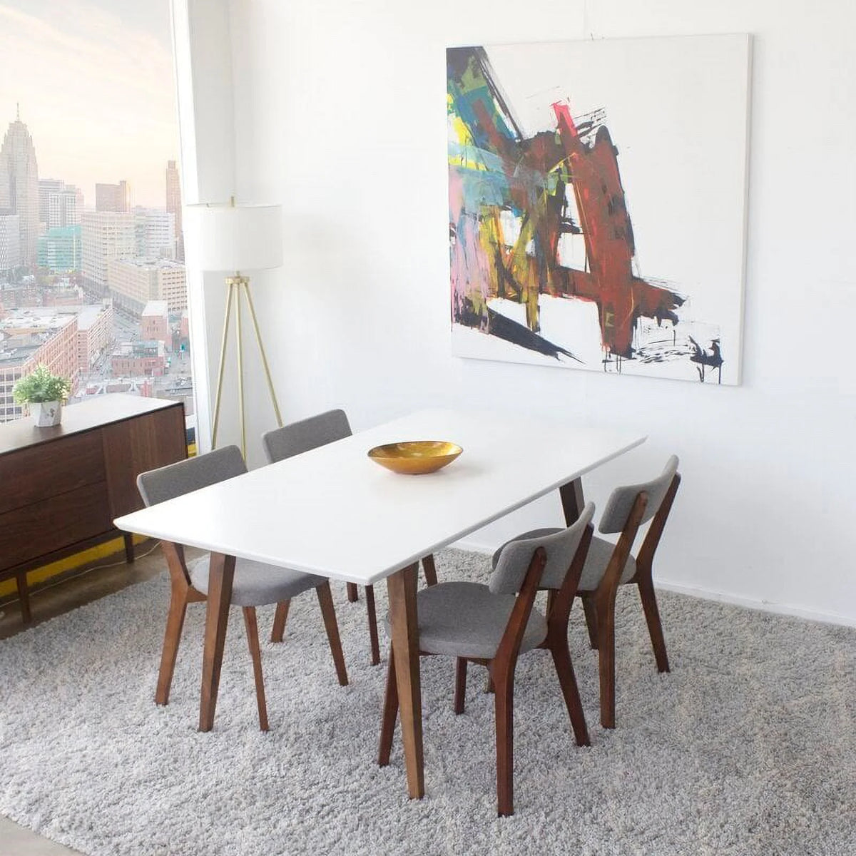 White Top Dining Table C71928
