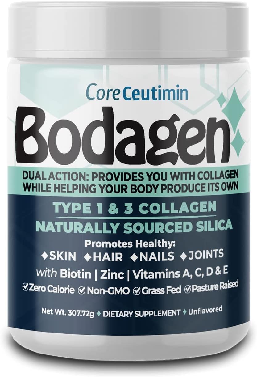 Collagen Peptides with Silica, Biotin, Zinc, Vitamins A, C, D, & E, Unflavored, Pack of 2 H557