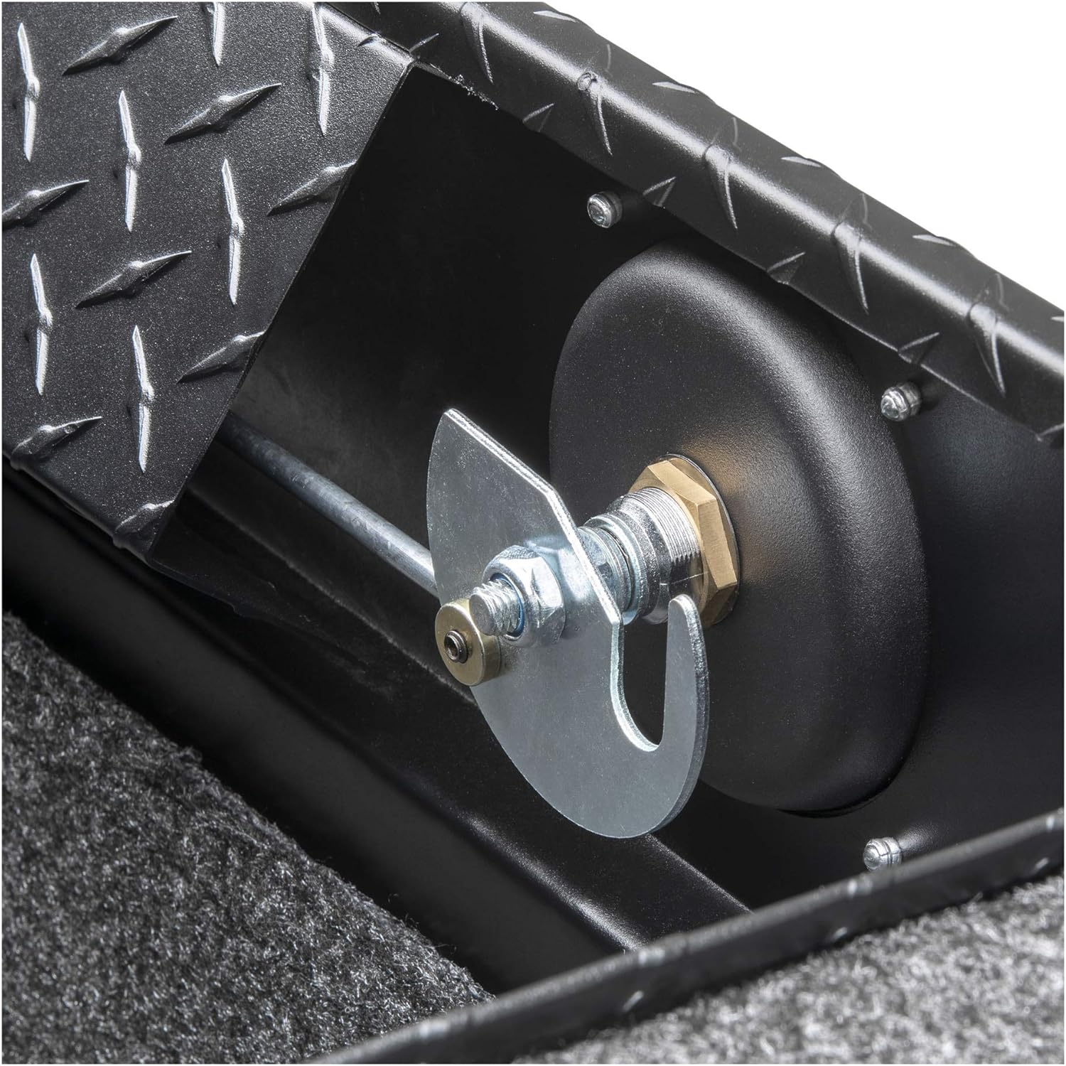 Matte Black Aluminum Truck Tool Box with Low Profile Lid J2371