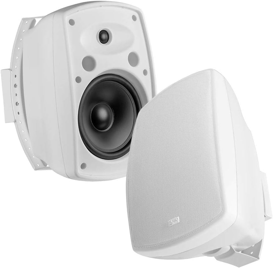 White Pair Indoor Outdoor Speaker R38408