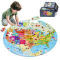 70 Pieces USA Map Floor Jigsaw Puzzle T589