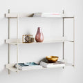 3-Tiered Gray Wall Shelf Z6195