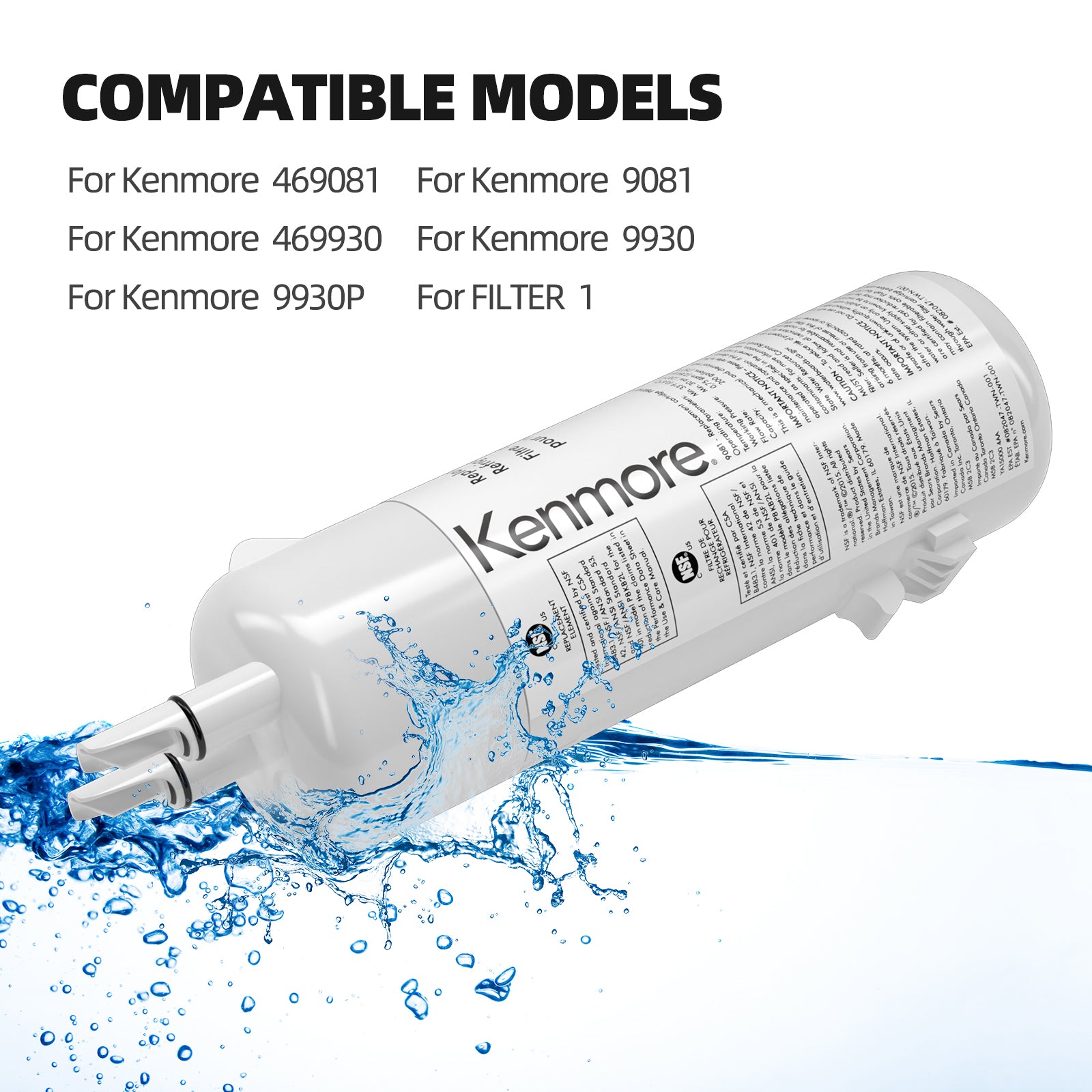 3 Pack Refrigerator Water Filter Y3706