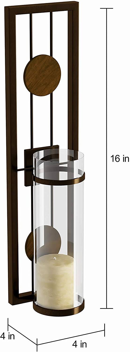 2 Piece Metal Candle Sconce Set K220337