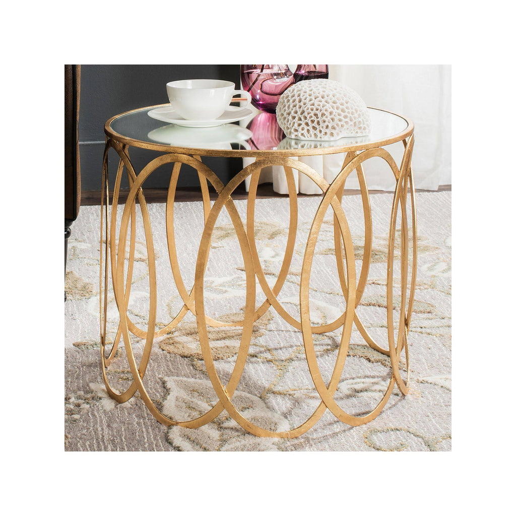 Gold Leaf Accent Table A360