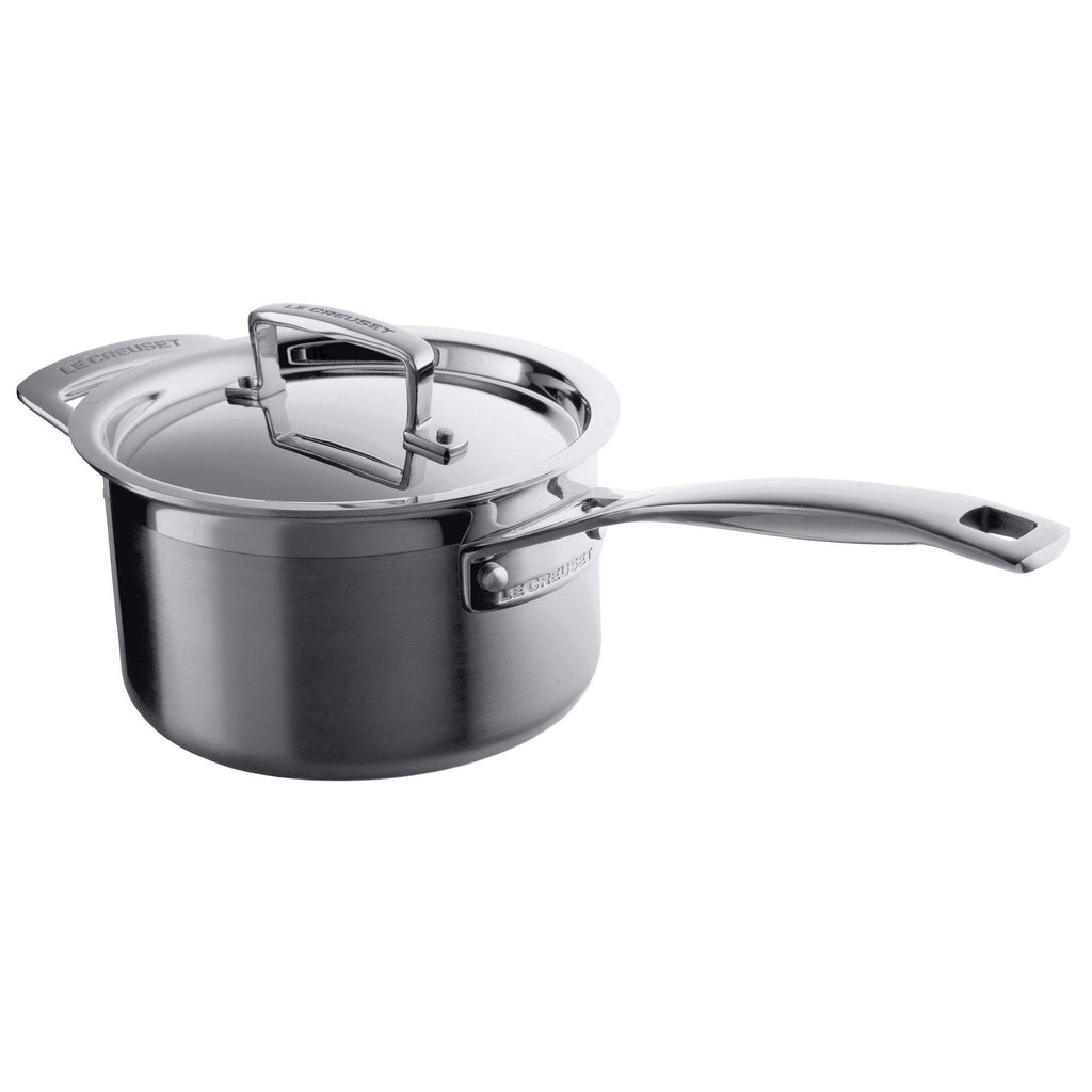 3-Ply Stainless Steel Saucepan with Lid - 18 cm N512
