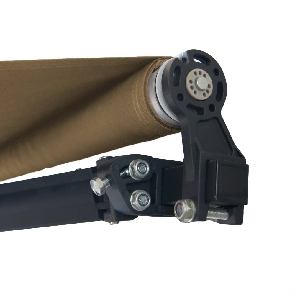 Motorized Retractable Black Frame Patio Awning 20 x 10 Feet C589613