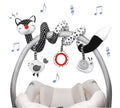 Black and White Hanging Rattle Baby Carriage Toys A8172