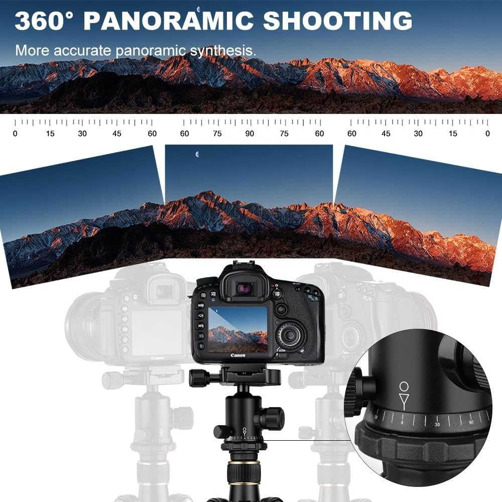 64'' Aluminum Camera Tripod with Ball Head K8174