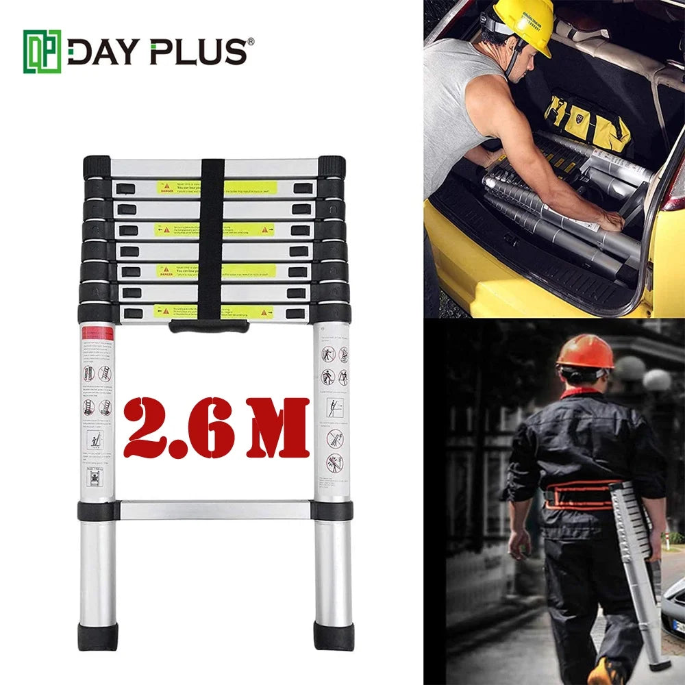 8.5FT Aluminum Telescoping Ladder V4591