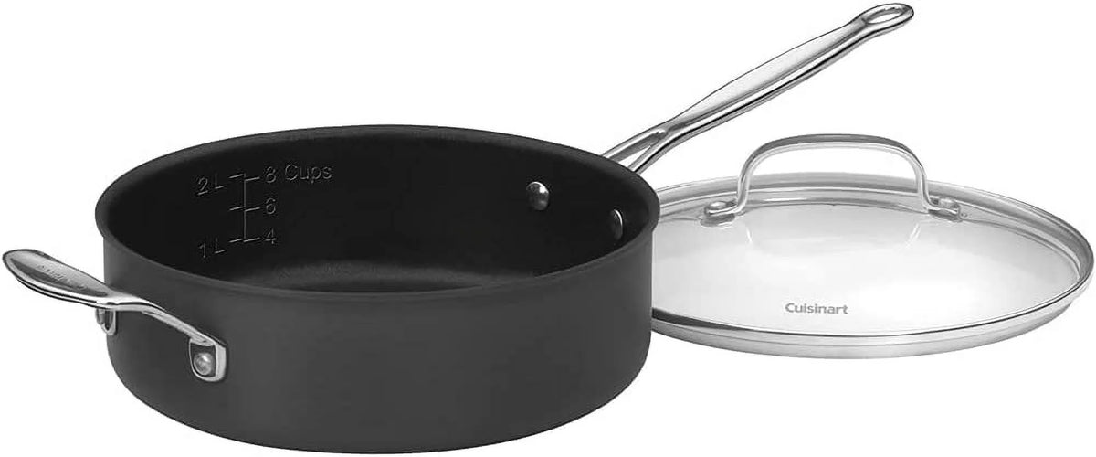 10-Piece Nonstick Hard-Anodized Cookware Set with 12-Piece Knife Set and Knife Sharpener G3450