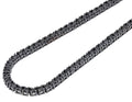 Black Diamond Tennis Chain Necklace White Gold 18"-22" W437