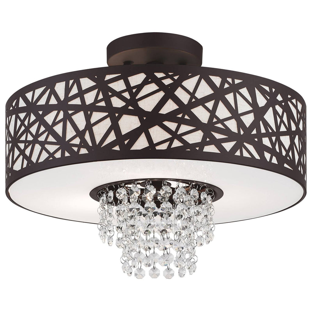 Bronze 3 Light Ceiling Mount P5804