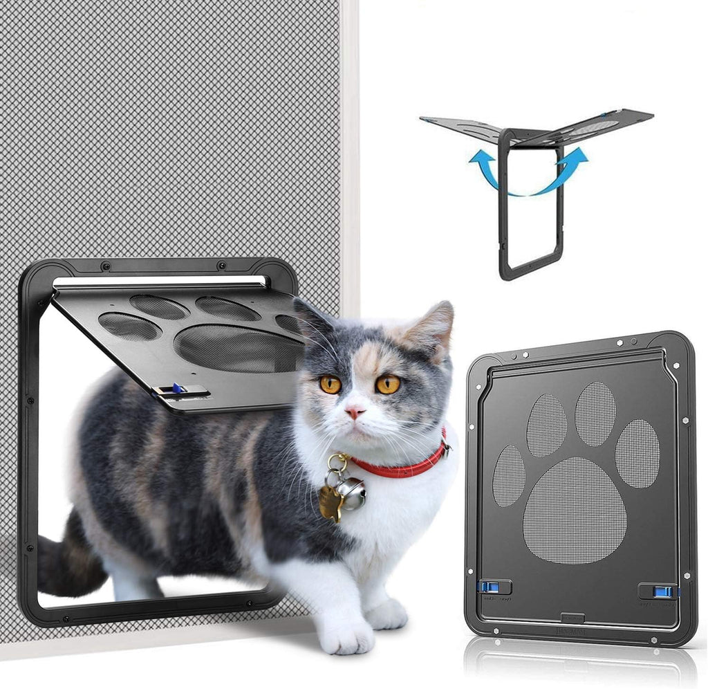 Lockable Magnetic Flap Pet Screen Door, Pack of 2 W19728