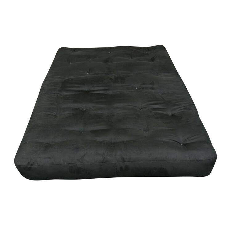 Black Microfiber Full Futon Mattress C8411