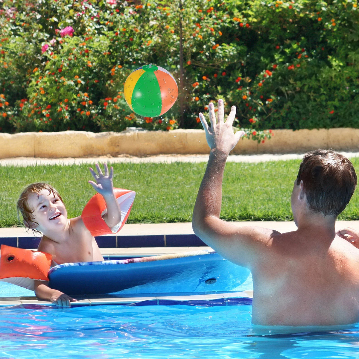 12 Pcs Inflatable Beach Balls Pool Toys K888337