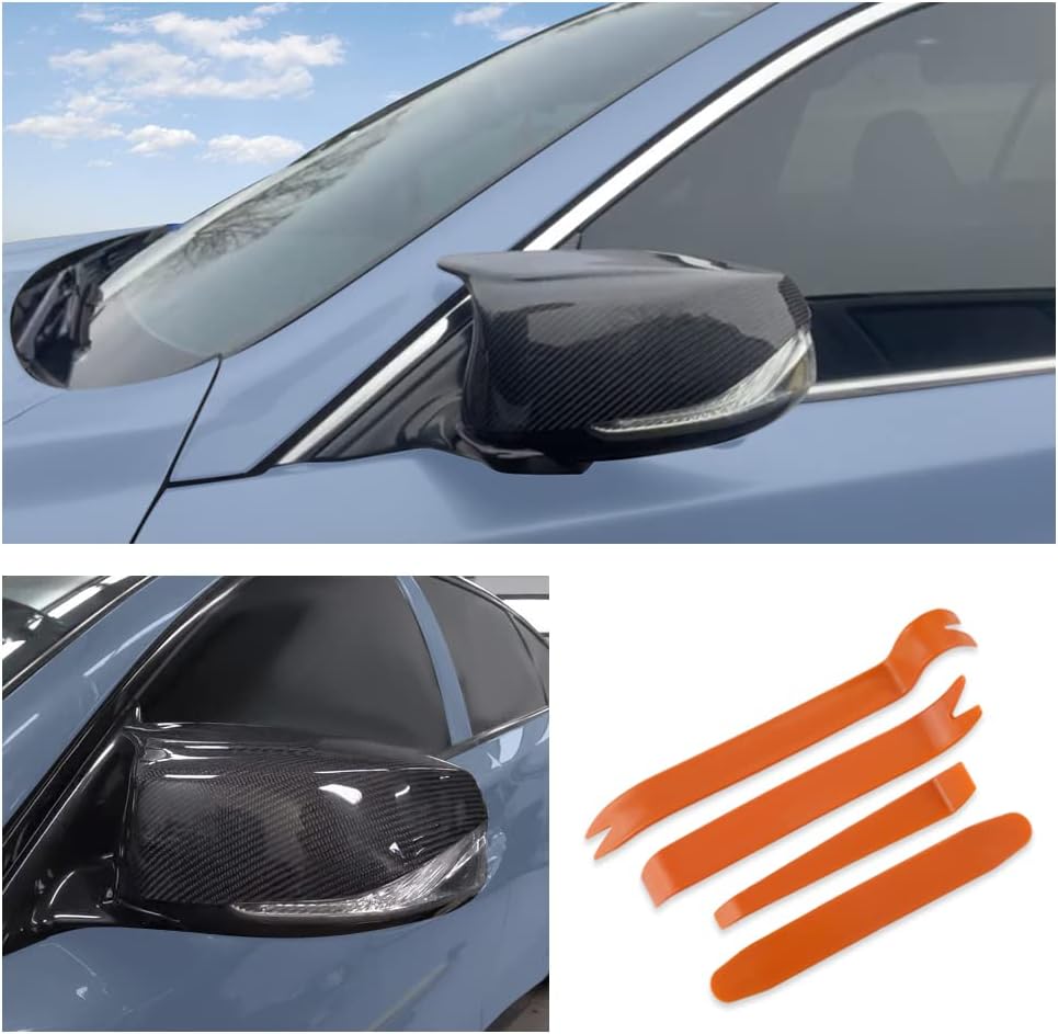 Carbon Fiber Side Door Mirror Cover Cap 2PCS Z183