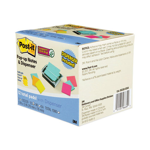 Pop-up Dispenser Value Pack, Black/Clear, 10 Packs H33247