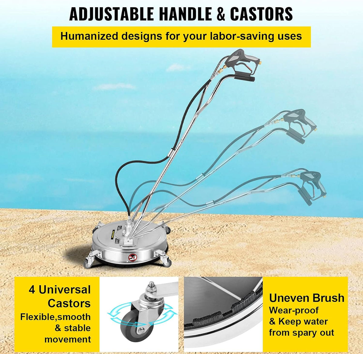 24" Stainless Steel Surface Cleaner with 3 Nozzles B735862