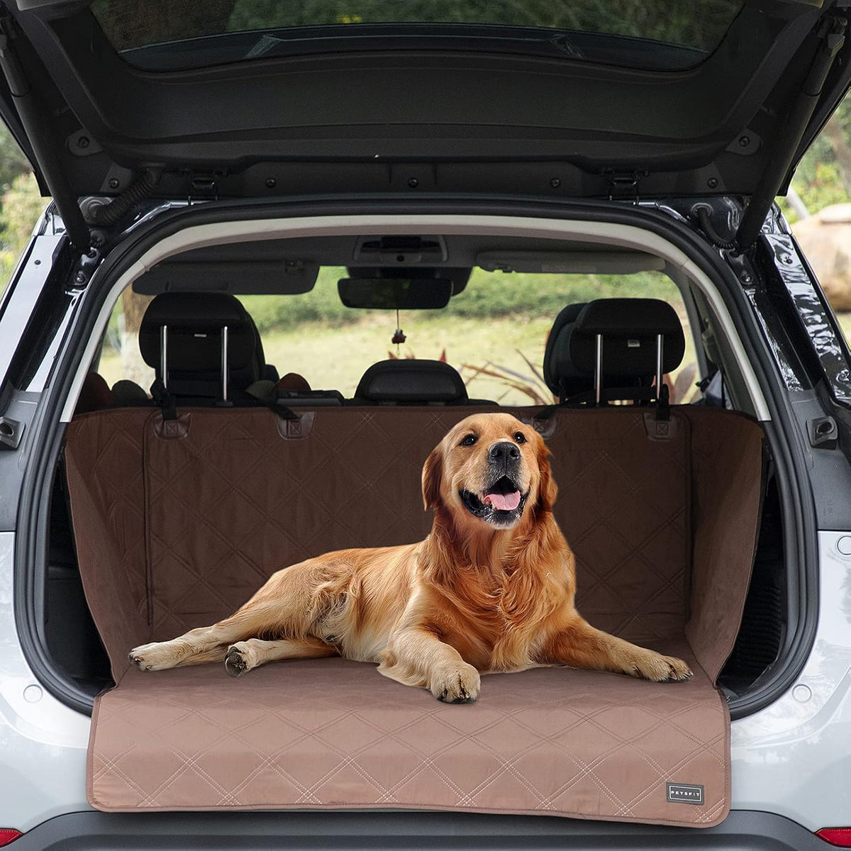 Coffee Pack of 2 Water-Resistant SUV Cargo Liner for Dogs L93341