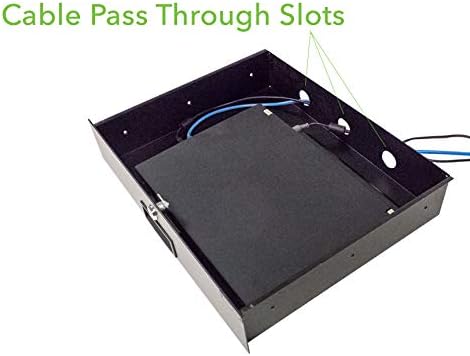 19 Inch Rack Mount Lockable Deep Drawer 2U Pack of 2 J3558