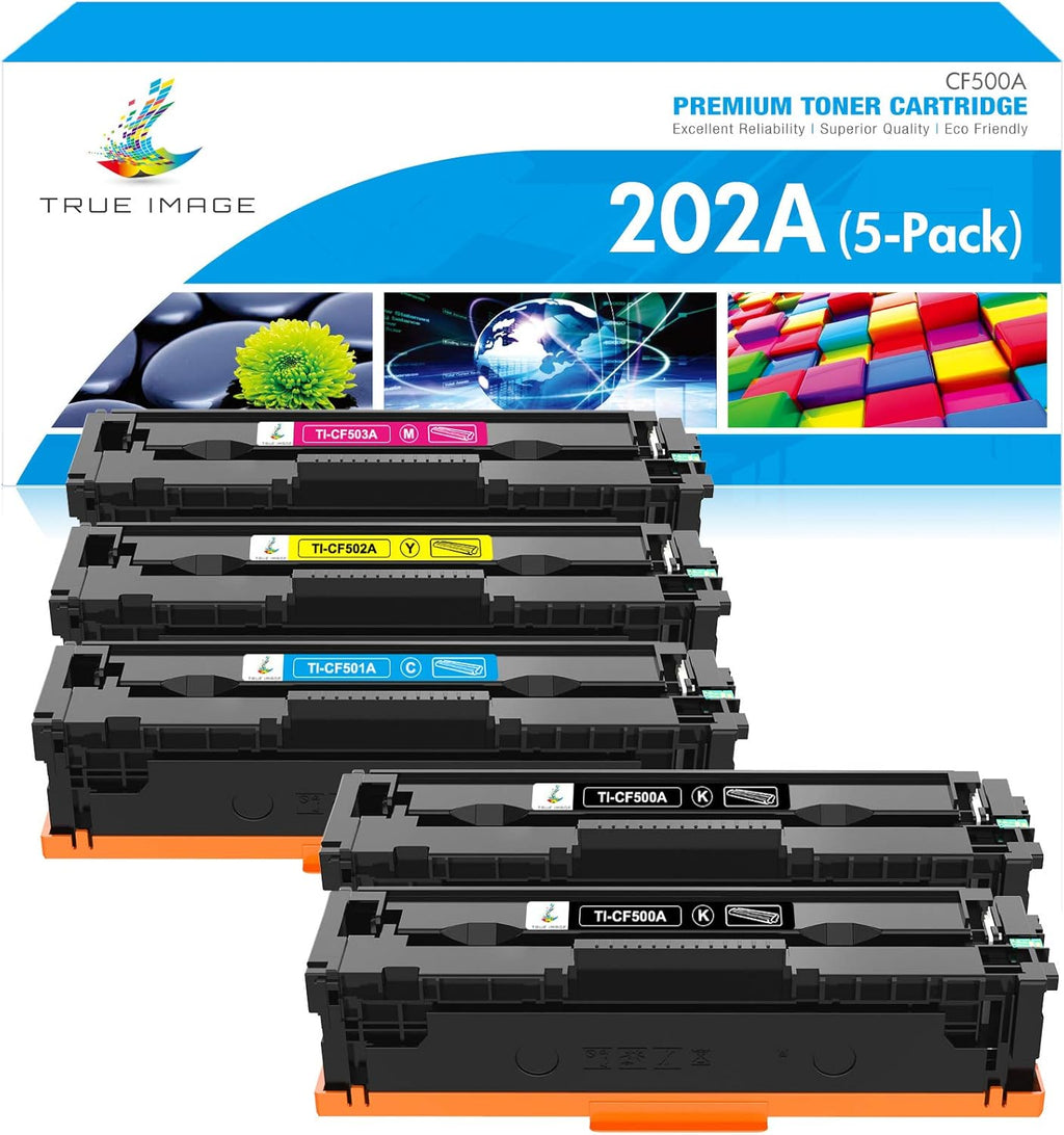 5-Pack Toner Cartridge for HP 202A CF500A O144536