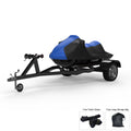 Blue / Black All Weather Trailerable Jet Ski Cover with Trailer Straps and Storage Bag D7021