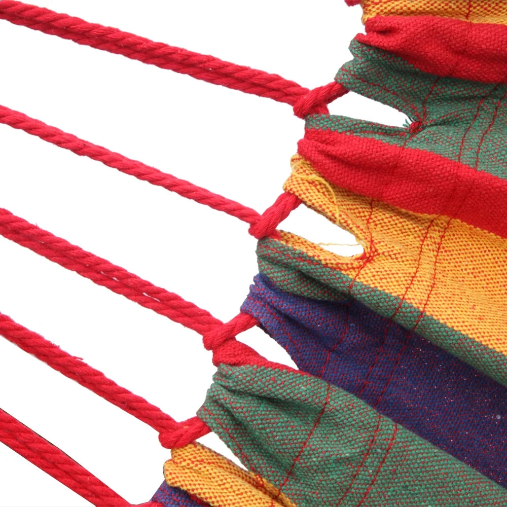 200*150cm Polyester and Cotton Hammock with 2 2M Ropes B219