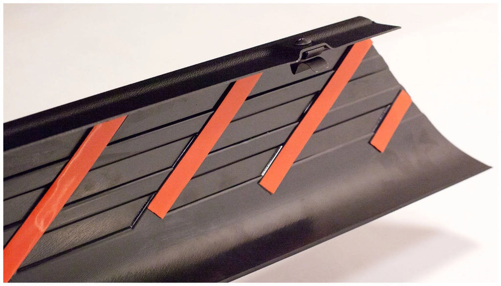 Black Smooth BedRail Caps with Stake Holes, 2-Pc G2880