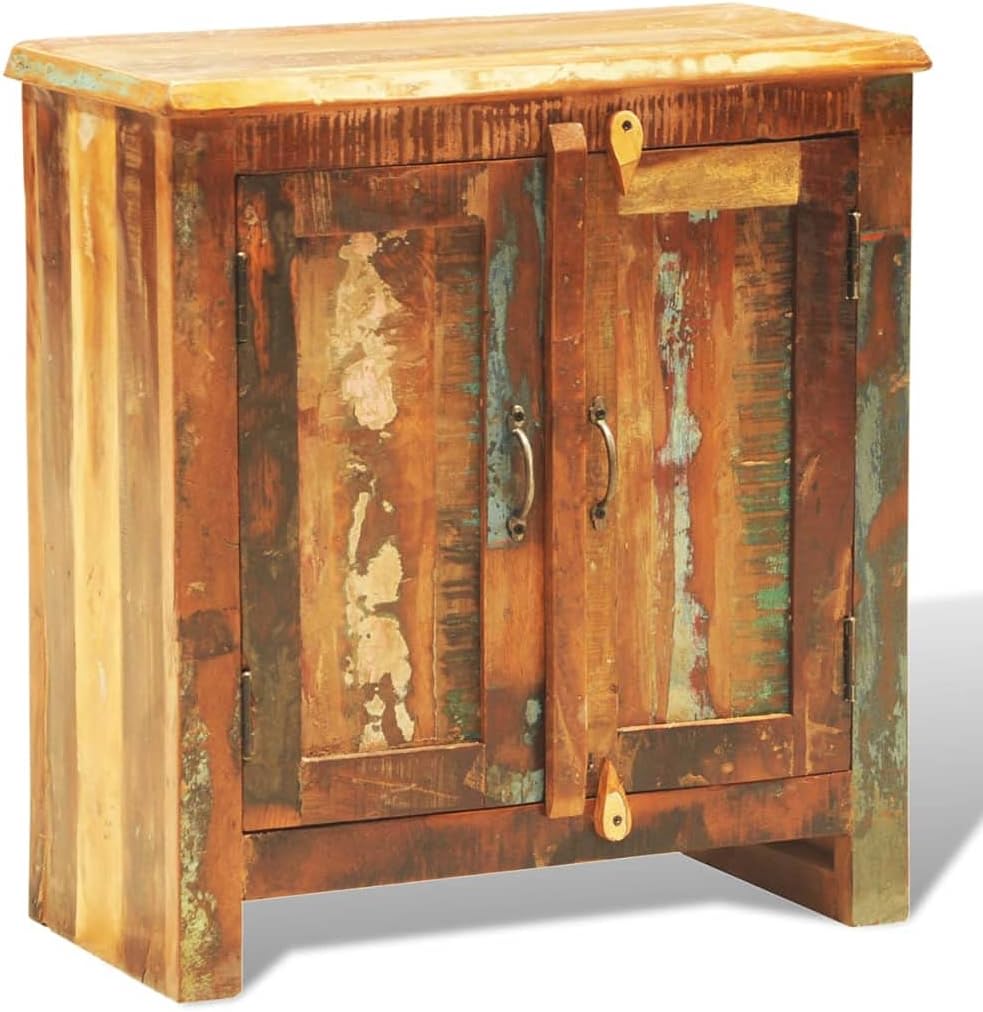 Reclaimed Solid Wood Cabinet with 2 Doors O407489
