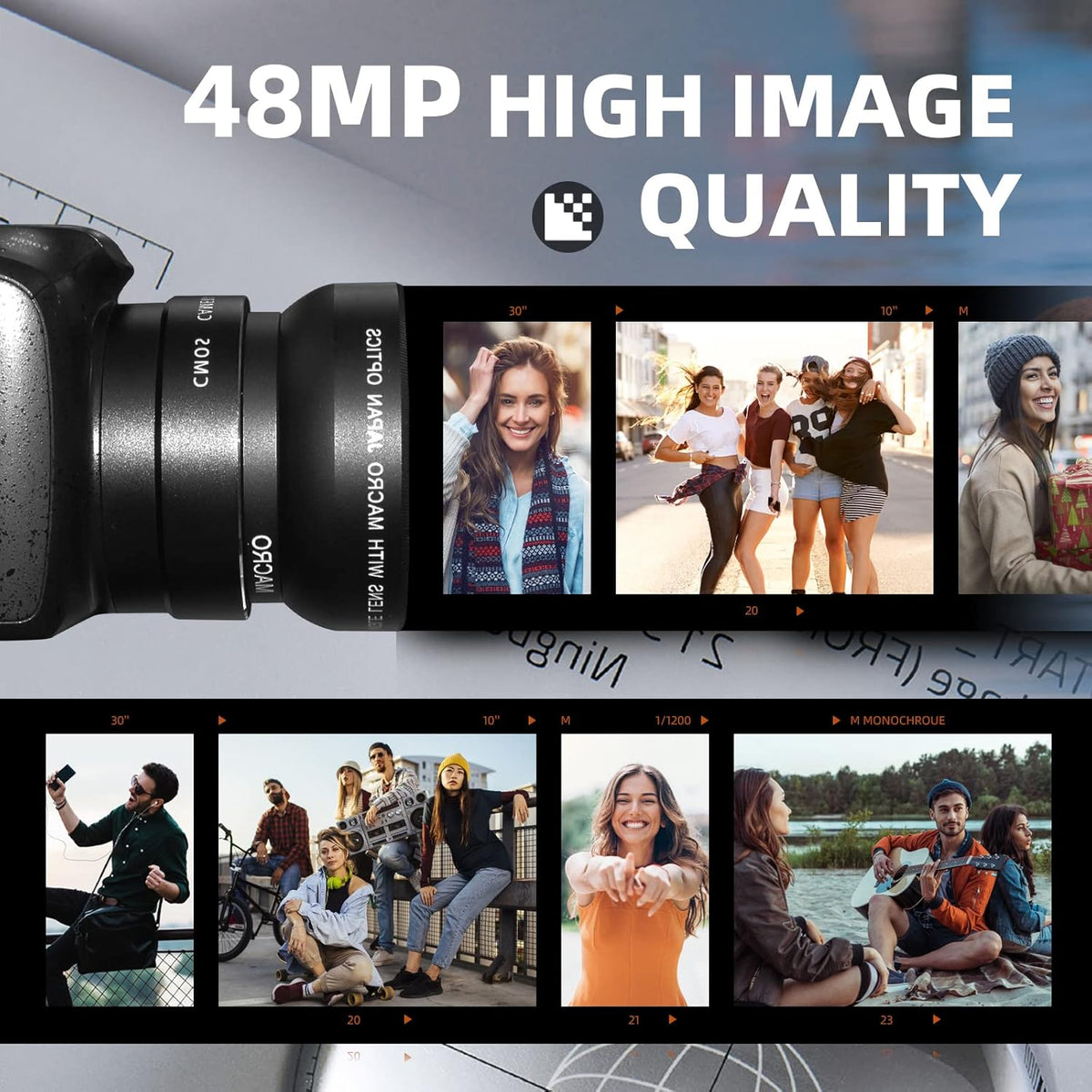 4K 48MP Compact Camera with 32G SD Card L8061