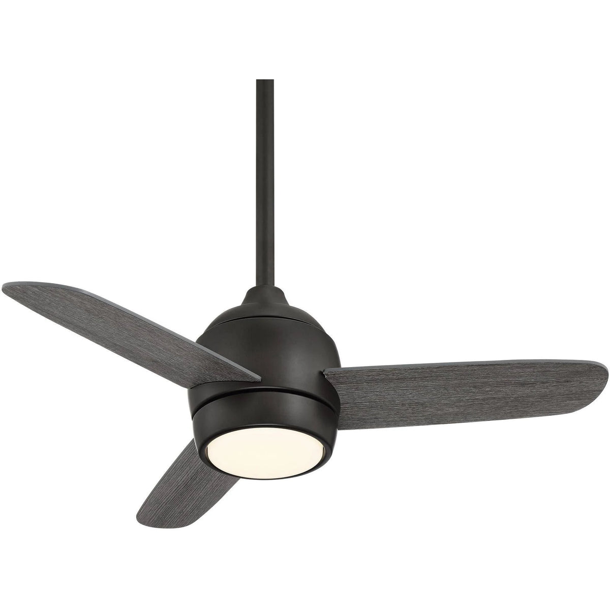 36x22 Outdoor Ceiling Fan with Light LED Dimmable Remote Oil Rubbed Bronze Gray Wood Damp Rated W218