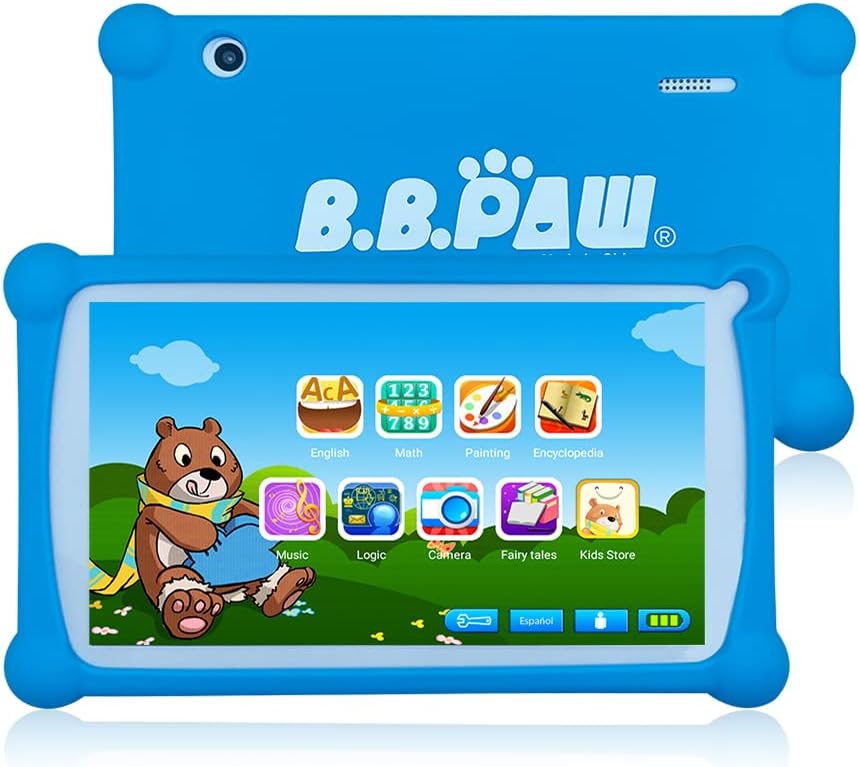 Blue 7 inch 16GB WiFi Kids Tablet with Protective Case Z4630