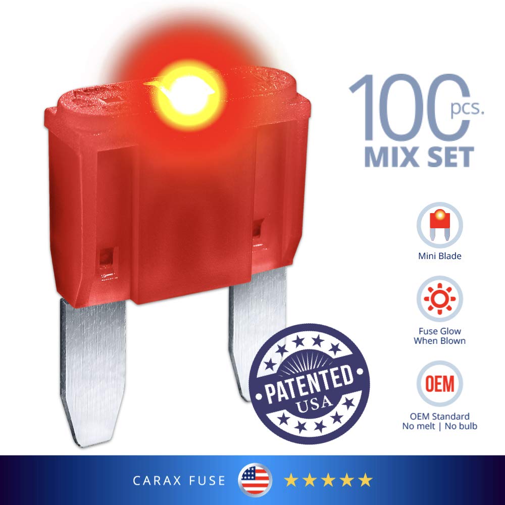 100 pcs. Assortment Kit Mini Blade Automotive Fuse F746