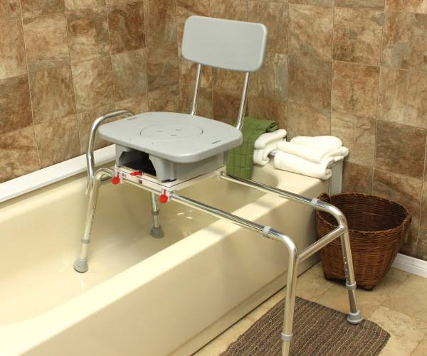 Sliding Transfer Bench with Cut-Out Swivel Seat S212362
