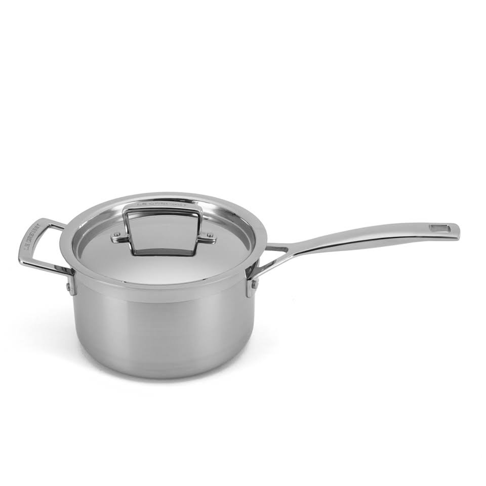 3-Ply Stainless Steel Saucepan with Lid - 18 cm N512