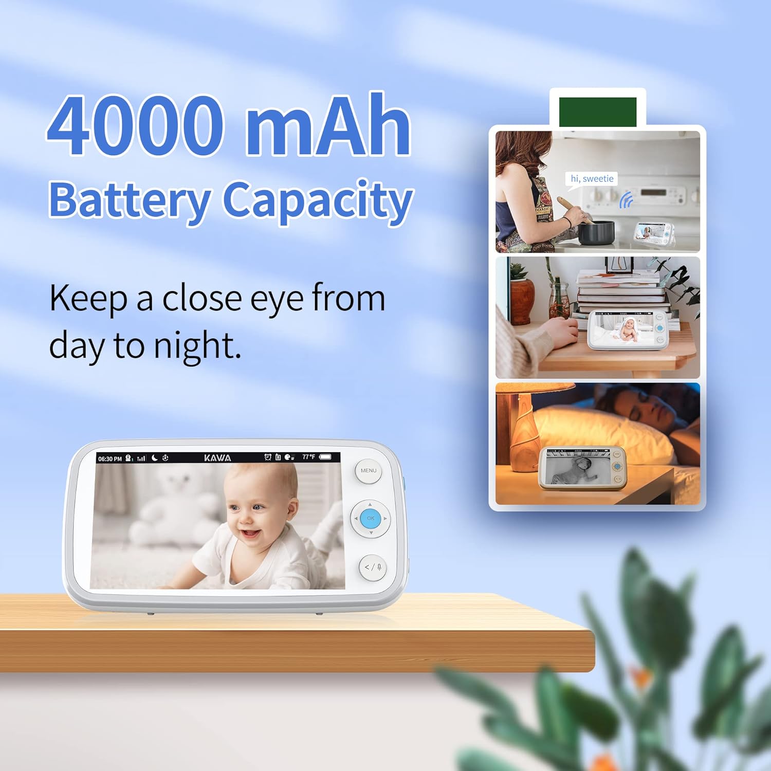5 720P HD Video Baby Monitor with Night Vision and 2-Way Audio Q560