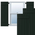 Chrome Composite Board-n-Batten Shutters (Per Pair) C744